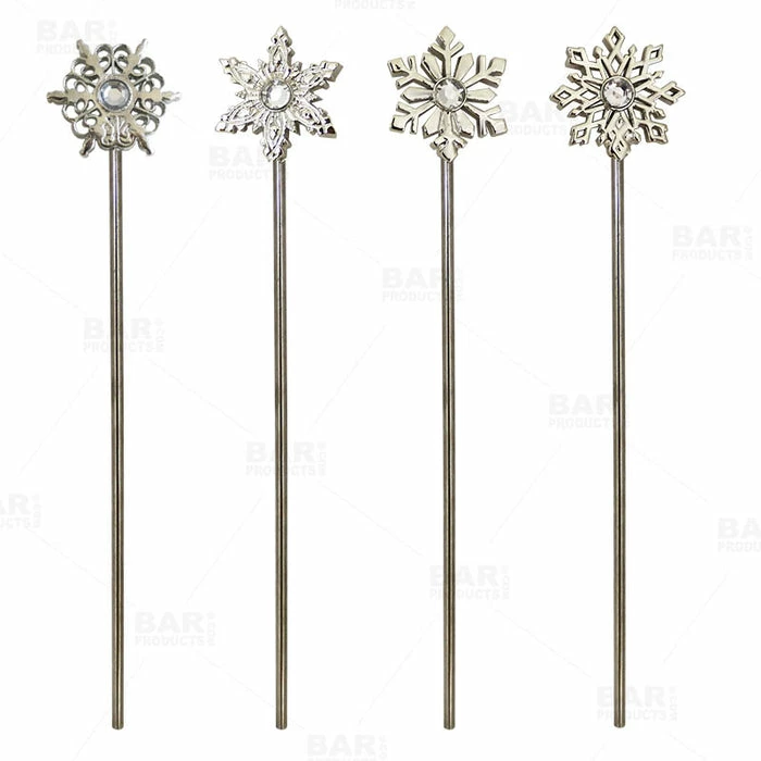 Deals ✔️ BarMan Snowflake Stirrers - Silver Plated - Pack Of 4 ???? 1 Deals ✔️ BarMan Snowflake Stirrers - Silver Plated - Pack Of 4 ????