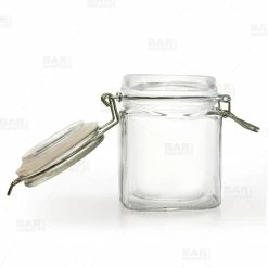 Buy ✔️ BarMan Square Condiment/Spice Jars - Locking Seal Lid - Set Of 4 ???? -Bar Products Shop spice jars square 4pk bpc 3 700x700