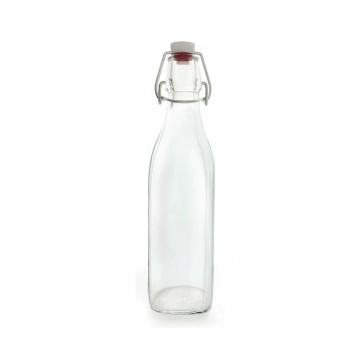 Budget ???? BarMan Square Glass Bottle W/ Swing Top - Available In 1 Liter Or 17 Ounce ???? 5 Budget ???? BarMan Square Glass Bottle W/ Swing Top - Available In 1 Liter Or 17 Ounce ???? - Image 5