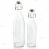 Budget ???? BarMan Square Glass Bottle W/ Swing Top - Available In 1 Liter Or 17 Ounce ????