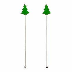 Promo ???? BarMan Stainless Steel Stirrers - ???? Christmas Tree - Set Of 2 ❤️