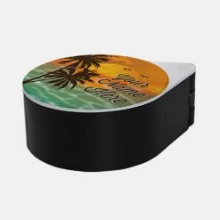 Top 10 ???? BarMan ADD YOUR NAME - Custom Glass Rimmer Lid - Sunset Design ???? -Bar Products Shop sunset black 700x700