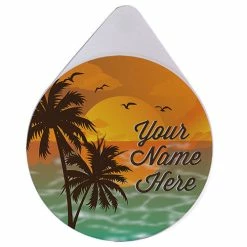 Top 10 ???? BarMan ADD YOUR NAME - Custom Glass Rimmer Lid - Sunset Design ????