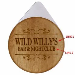 Wholesale ✔️ BarMan ADD YOUR NAME - Custom Glass Rimmer Lid - Wood Design ???? -Bar Products Shop wood lines 700x700