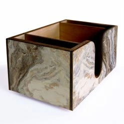 New ???? BarMan Wooden Bar Caddy - Distressed Marble ❤️ -Bar Products Shop wooden bar caddy ANGLE rustic marble 700x700
